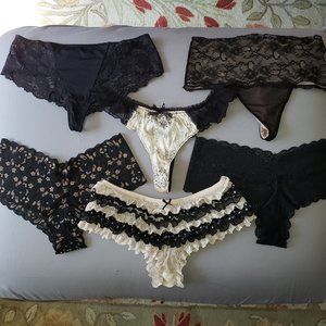 SALE!!! LAST CHANCE! Lot of 6 luxury panties, Sz L